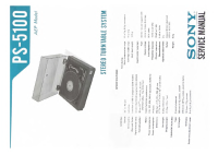 Sony PS-5100 - Service Manual 